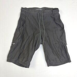 Fox Racing Mens Padded Cargo Mountain Bike Shorts Size 32 Charcoal Grey Cycling